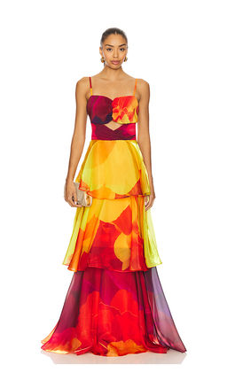 YAURA - Keta Petal Print Dress