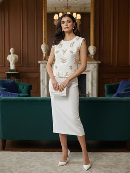 DOORS DESIGNS - Womens Skirt with Top Banana