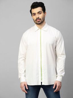 Echke - White Cotton Shirt