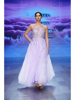 NIYARA INDIA - Kiyana Embellished Lavender Gown