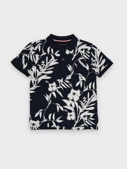 Tommy Hilfiger - Boys Printed Regular-Fit Cotton Polo T-Shirt