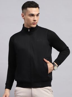 Monte Carlo - Men Solid Black & Brown High Neck Sleeveless Reversible Jacket