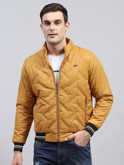 Monte Carlo - Men Solid Mustard Detachable Hood Full Sleeve Jacket