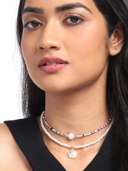 Blueberry - Peony Necklace (Pack of 2)