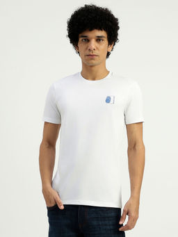 United Colors of Benetton - White Regular Fit Round Neck Printed T-Shirt