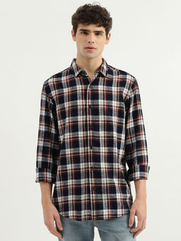 United Colors of Benetton - Multi-Colour Regular Fit Spread Collar Checkered Shirt