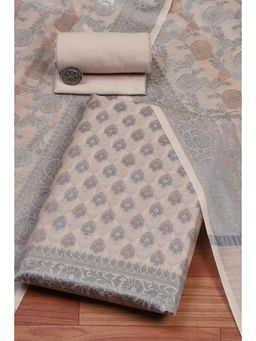 Biba - Women Pink Cotton Unstitched Top & Bottom with Dupatta