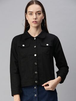 Voxati - Womens Denim Jacket Black