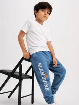 Napchief - Blue Solid Joggers