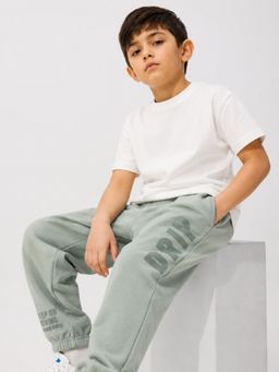 Napchief - Kids Drip Sage Green Joggers