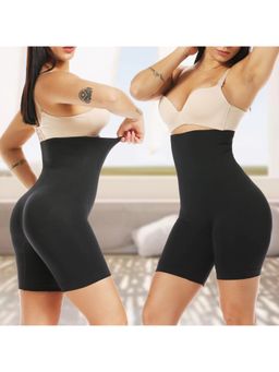 BRACHY - Women High Waisted Shorts Shapewear Tummy Control Thigh Slimming Technology Black