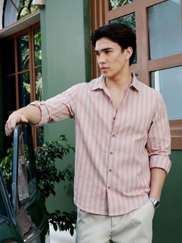 CAHOOT - Mens Yarn Dyed Stripes Regular Fit Shirt
