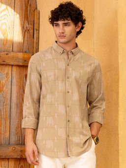 CAHOOT - Mens Yarn Dyed Button Down Regular Fit Shirt