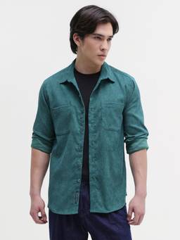 CAHOOT - Mens Patch Pocket Corduroy Regular Fit Shirt