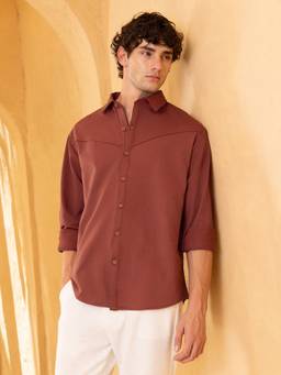 CAHOOT - Mens Solid Oversized Fit Shirt
