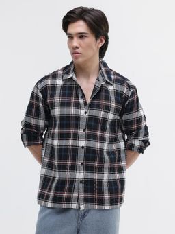 CAHOOT - Mens Yarn Dyed Plaid Oversized Fit Shirt