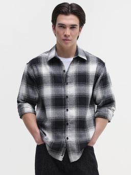 CAHOOT - Mens Yarn Dyed Buffalo Checks Oversized Fit Shirt