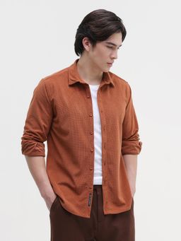 CAHOOT - Mens Textured Corduroy Regular Fit Shirt