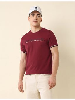 U.S. POLO ASSN. - Brand Printed Slim Fit T-Shirt