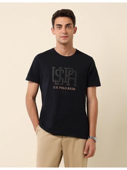 U.S. POLO ASSN. - Black Pure Cotton Slim Fit T-Shirt