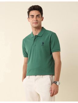 U.S. POLO ASSN. - Green Slim Fit Pure Cotton Polo T-Shirt