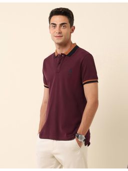 U.S. POLO ASSN. - Wine Slim Fit Solid Polo T-Shirt