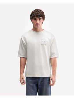 Rare Rabbit - Solid Off White Mens T-Shirt