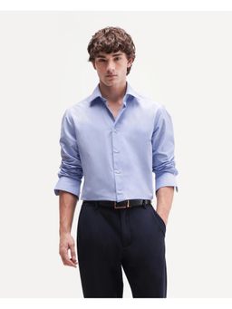 Rare Rabbit - Solid Primary Blue Mens Shirt