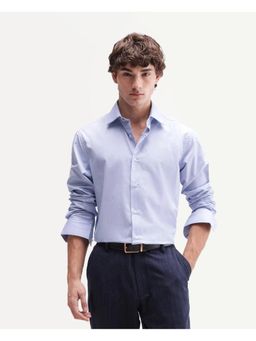 Rare Rabbit - Solid Light Blue Mens Shirt