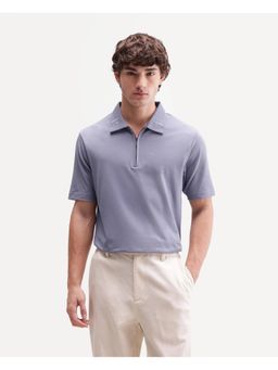 Rare Rabbit - Solid Dusky Purple Mens Polo T-Shirt