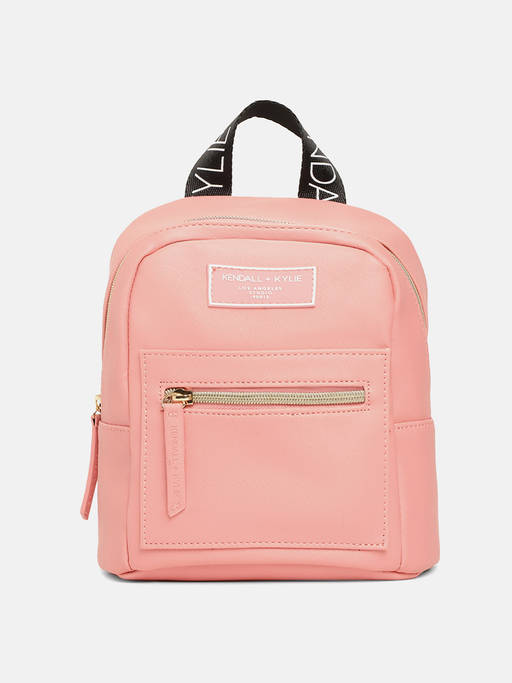 Kendall & Kylie Pink Backpack Kendall + Kylie Hot Pink Transparent Backpack & Pouch  main image 4
