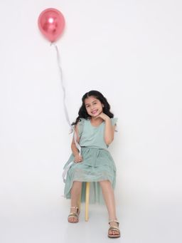 Aria Nica - Girls Glitz Glow Gold Sandals