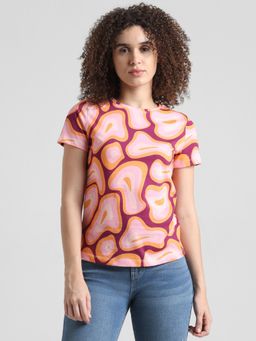 ONLY - Multi-Color Printed T-shirt