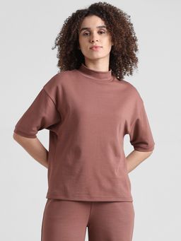 ONLY - Brown High-Neck Co-ord Set Sweatshirt
