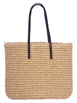 DENOVA - Raffia Handbag with Lining