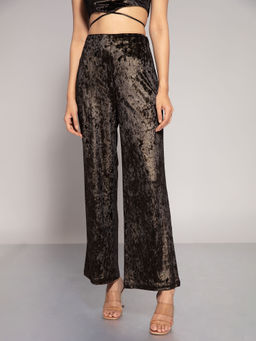 Twenty Dresses by Nykaa Fashion - Black Dance The Night Away Pants