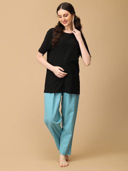 The Mom Store - Blue-Sy Vibes Maternity Lounge Pant