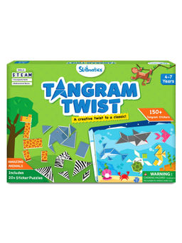 Skillmatics - Tangram Sticker Puzzles Educational Art & Craft Activity STEM Toys