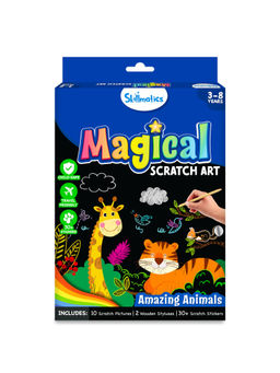 Skillmatics - Scratch Animals, Craft Kits & Supplies Travel Toys DIY Kit for Kids
