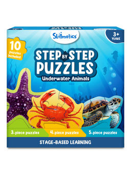 Skillmatics - Step by Step Puzzles - 41 Piece Jigsaw & Toddler Puzzle Montessori Educational Toy