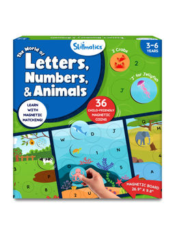 Skillmatics - Magnetic Matching Activity Letters Numbers & Animals Preschool Learning Toy