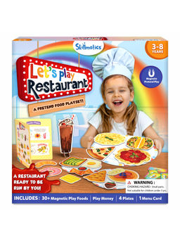 Skillmatics - Pretend Play Playset - Restaurant 30+ Magnetic Food Items