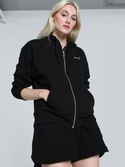 Puma - Her Full-Zip Women's Black Hoodie