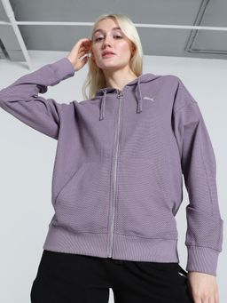 Puma - Her Full-Zip Womens Purple Hoodie