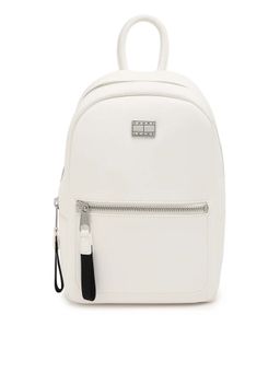 Tommy Hilfiger - Off White Pu Solid Backpack