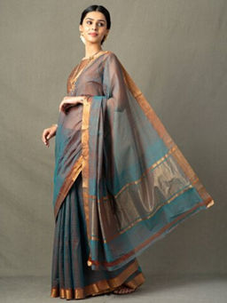 Fabindia - Cotton Mangalgiri Woven Sari