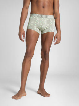 Puma - Bamboo Men Printed Green Trunk