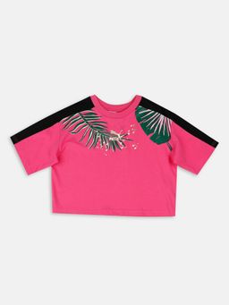 Puma - T7 Vacay Queen Graphic Girls Pink T-shirts