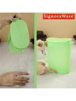 Signoraware - Ocean Bpa Free Plastic Water Storage Jug- 1.65 Ltr - Parrot Green