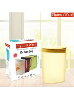 Signoraware - Ocean Bpa Free Plastic Water Storage Jug- 1.65 Ltr - Yellow
